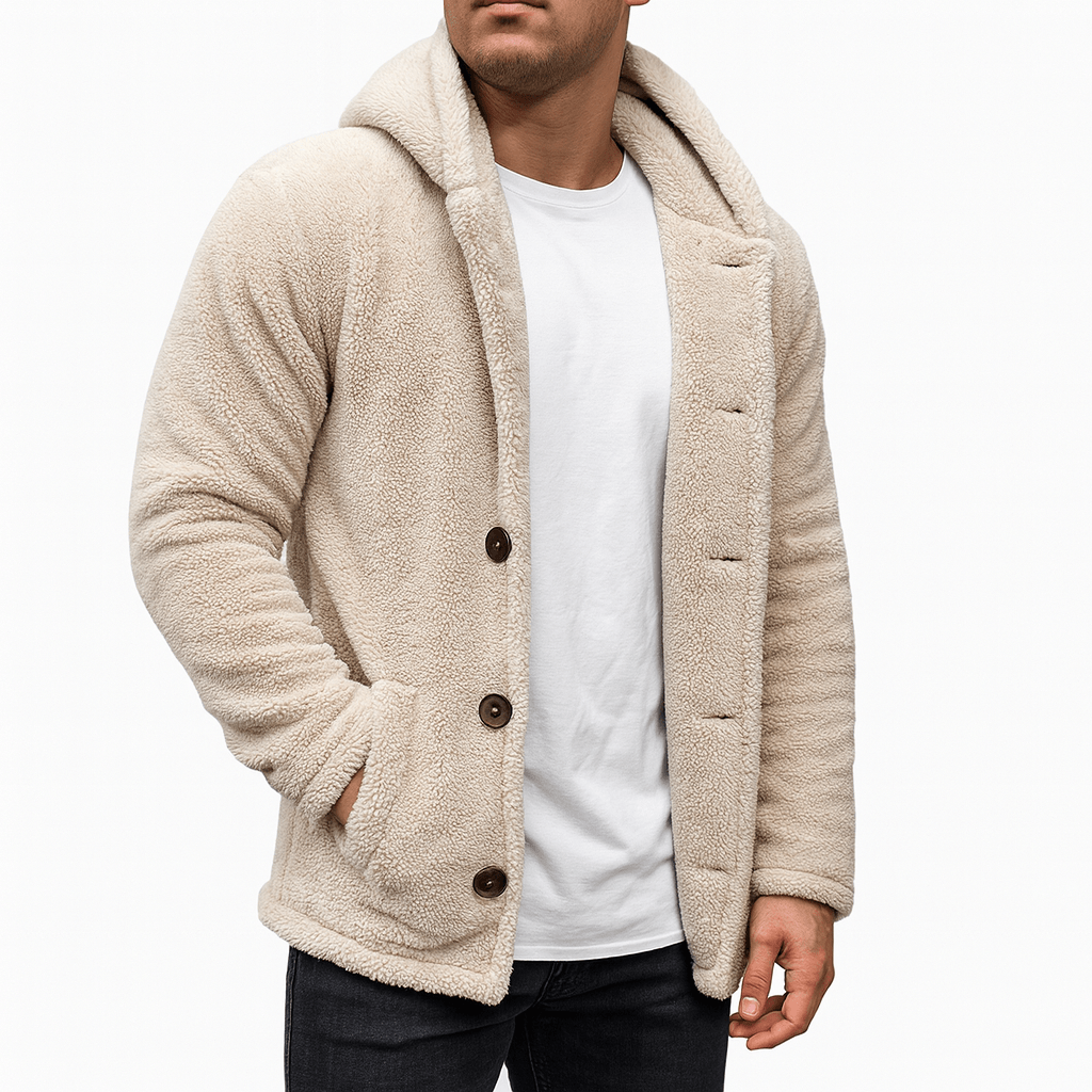 LUXEOUTFIT | Fleece Hooded Cardigan