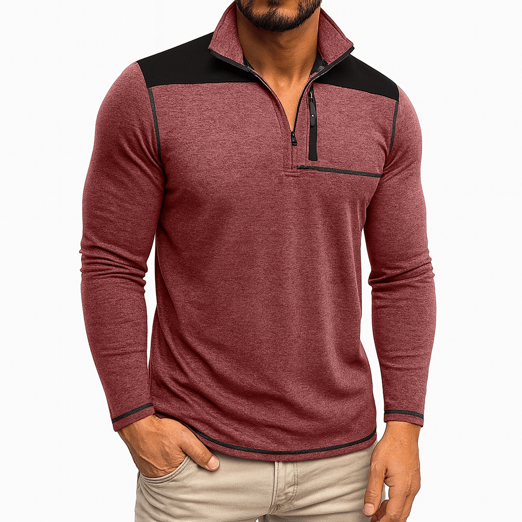 LUXEOUTFIT | Half-Zip Casual Shirt