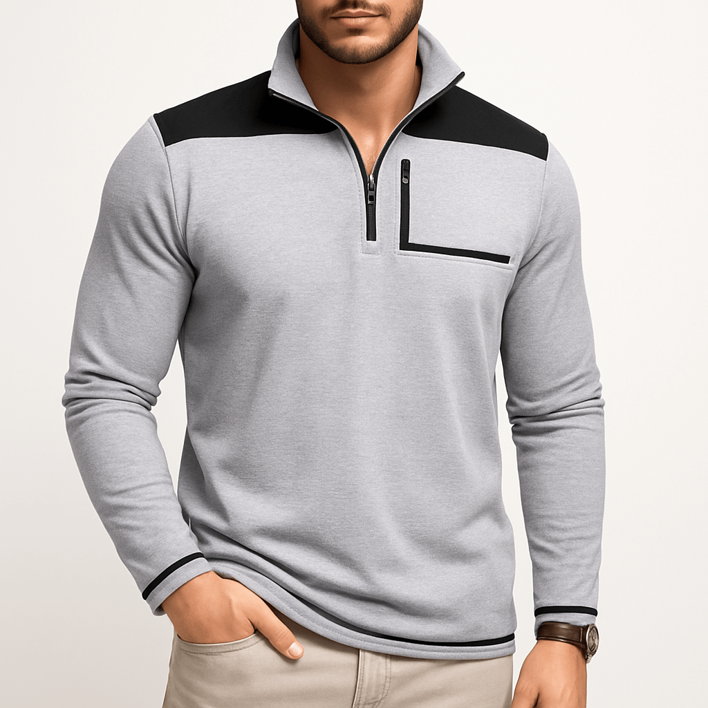 LUXEOUTFIT | Half-Zip Casual Shirt