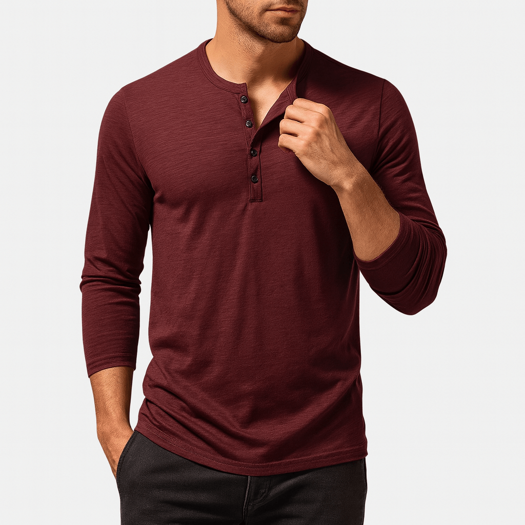 LUXEOUTFIT | Henley Long Sleeve