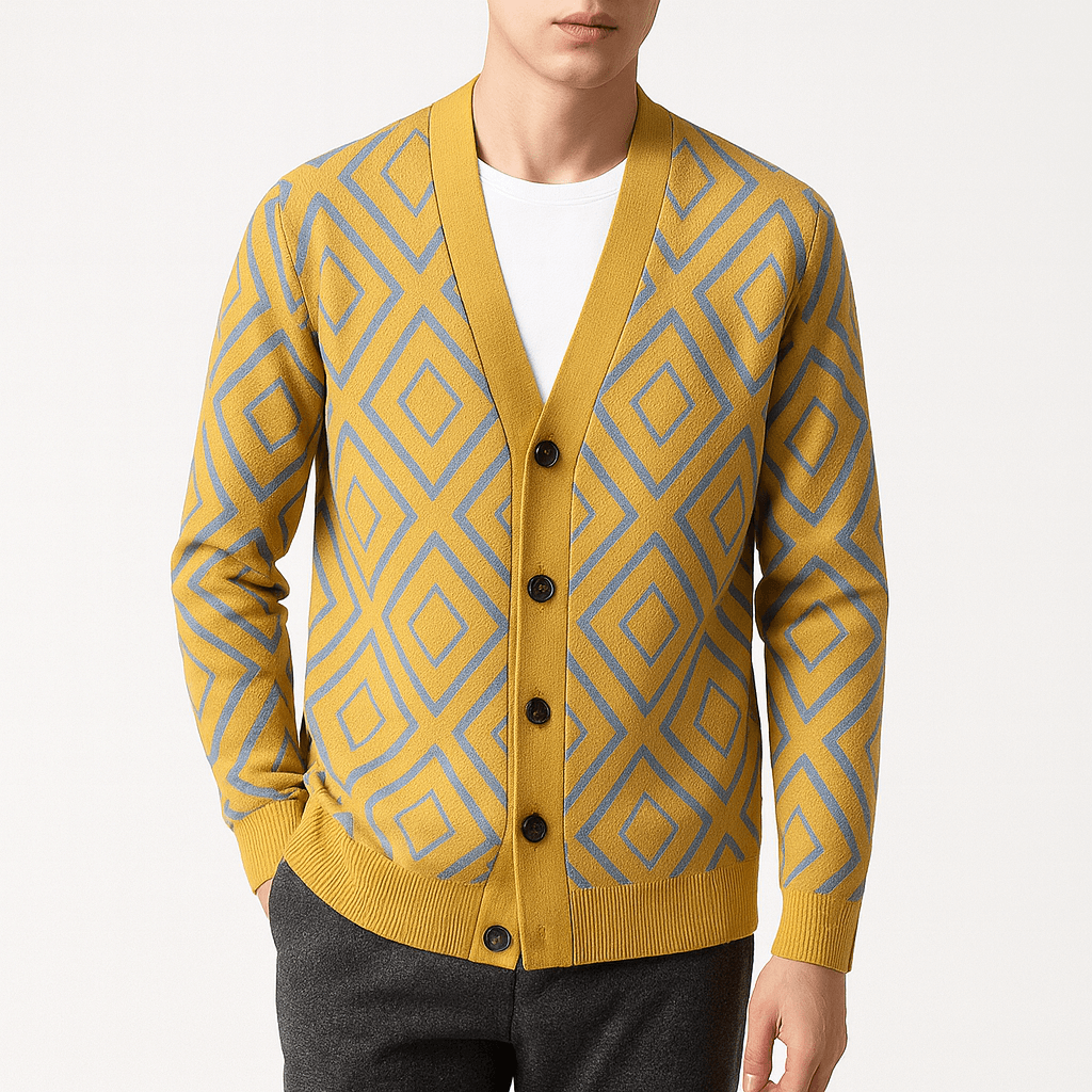 LUXEOUTFIT | Jacquard Knit Cardigan
