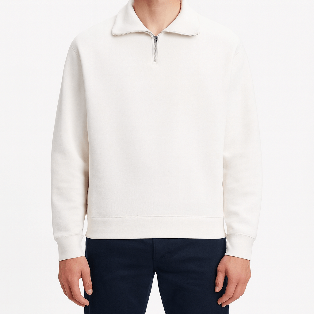 LUXEOUTFIT | Knit Half-Zip Sweater