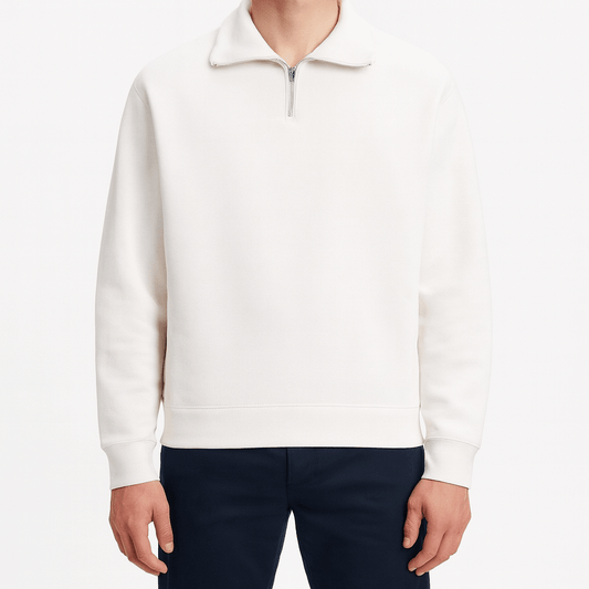 LUXEOUTFIT | Knit Half-Zip Sweater