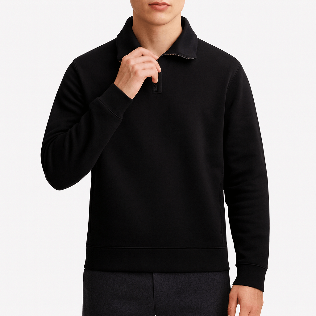 LUXEOUTFIT | Knit Half-Zip Sweater