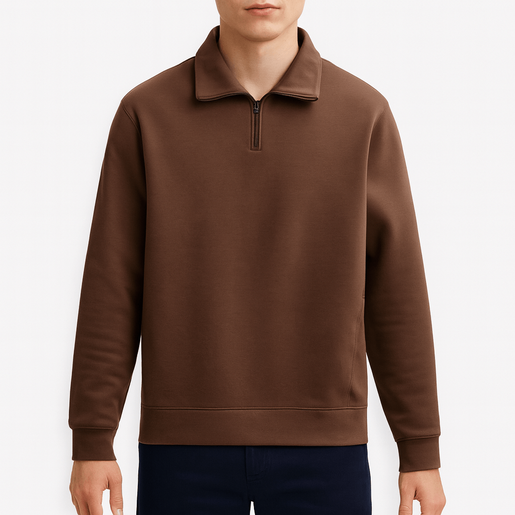 LUXEOUTFIT | Knit Half-Zip Sweater