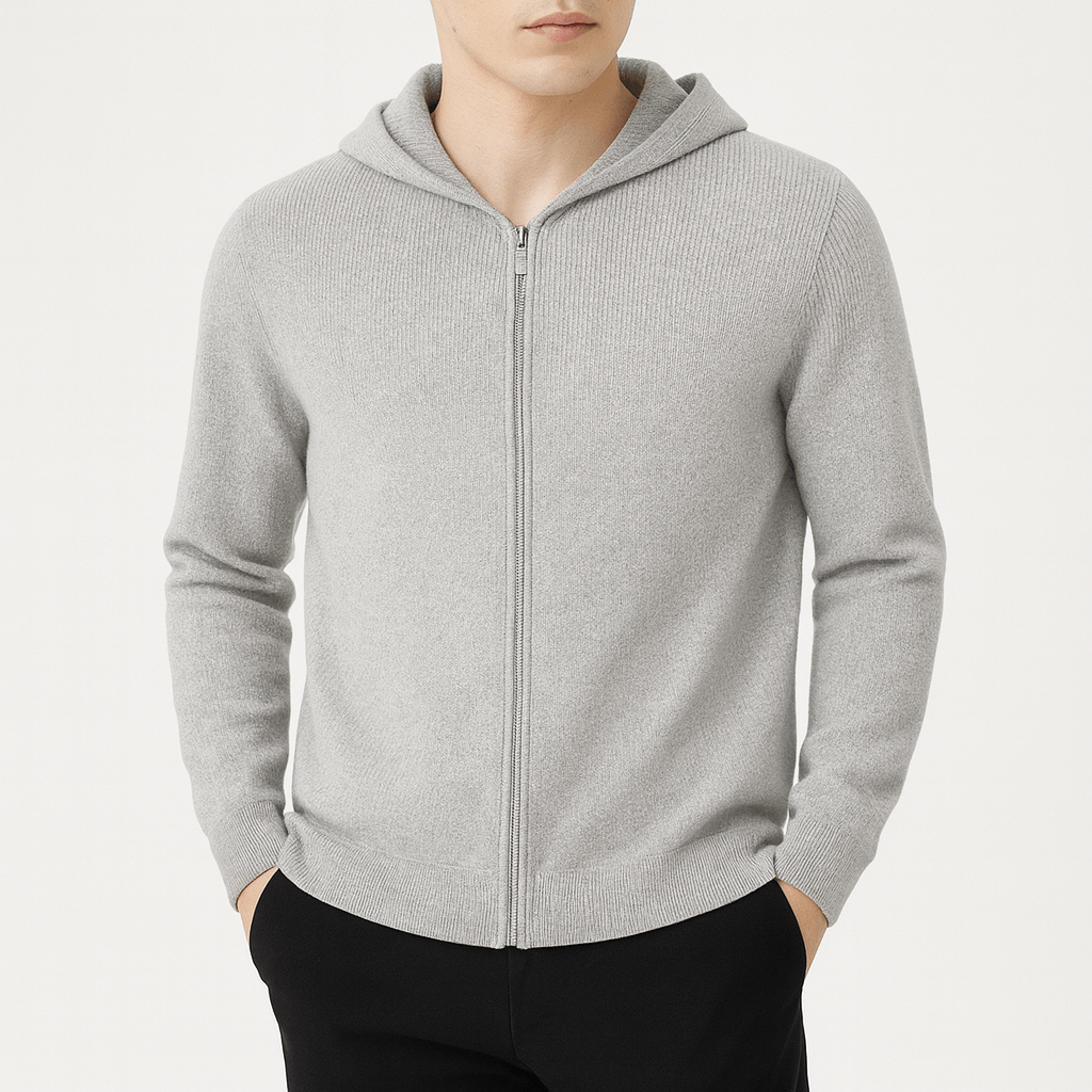 LUXEOUTFIT | Knit Zip Hoodie