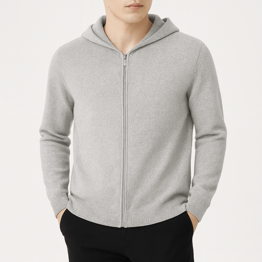 LUXEOUTFIT | Knit Zip Hoodie