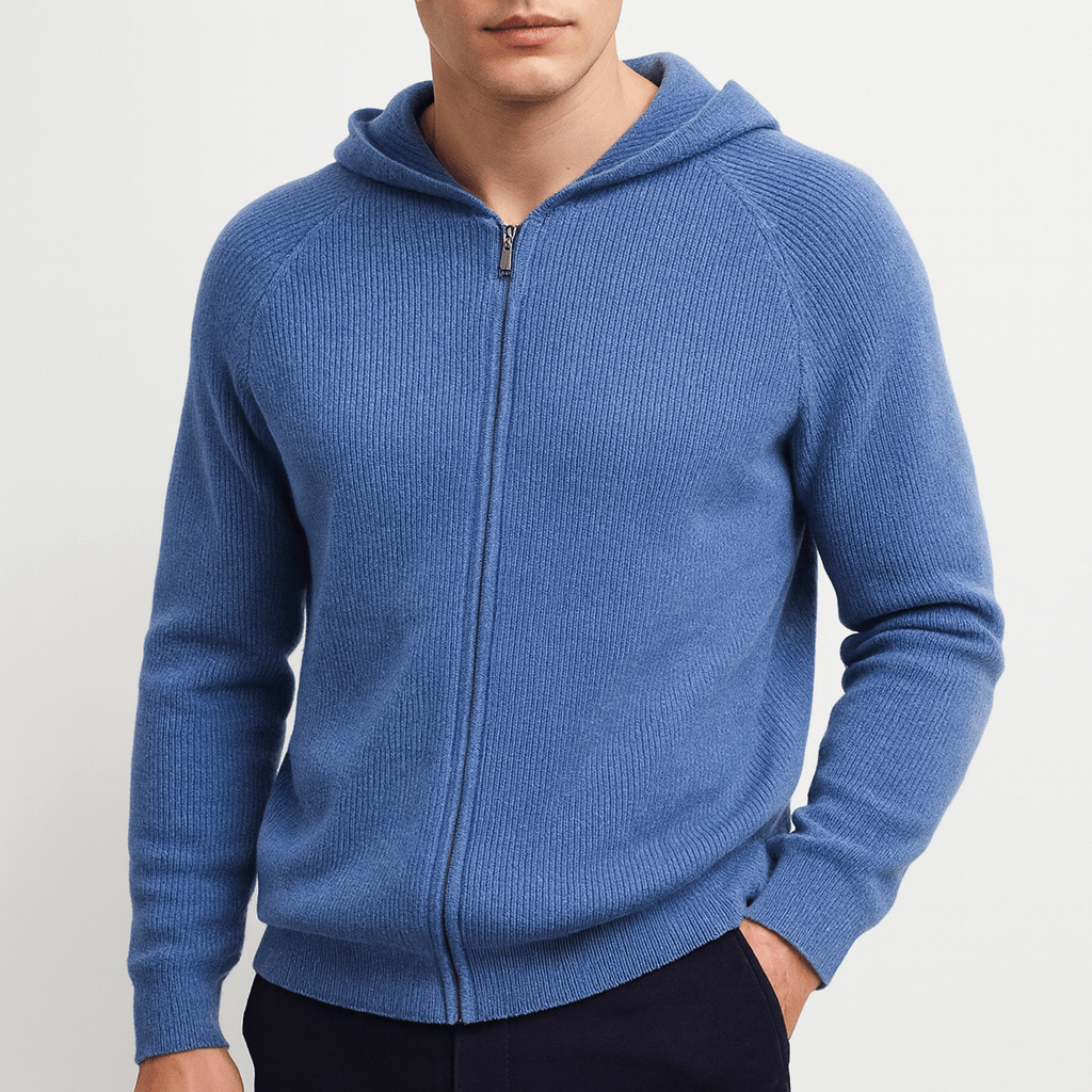 LUXEOUTFIT | Knit Zip Hoodie