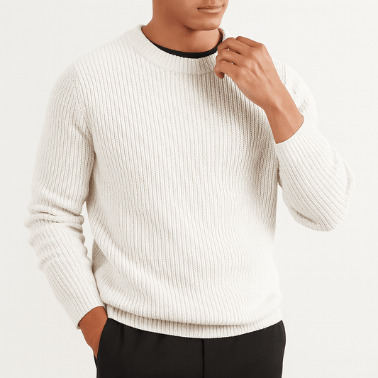 LUXEOUTFIT | Knitted O-Neck Sweater