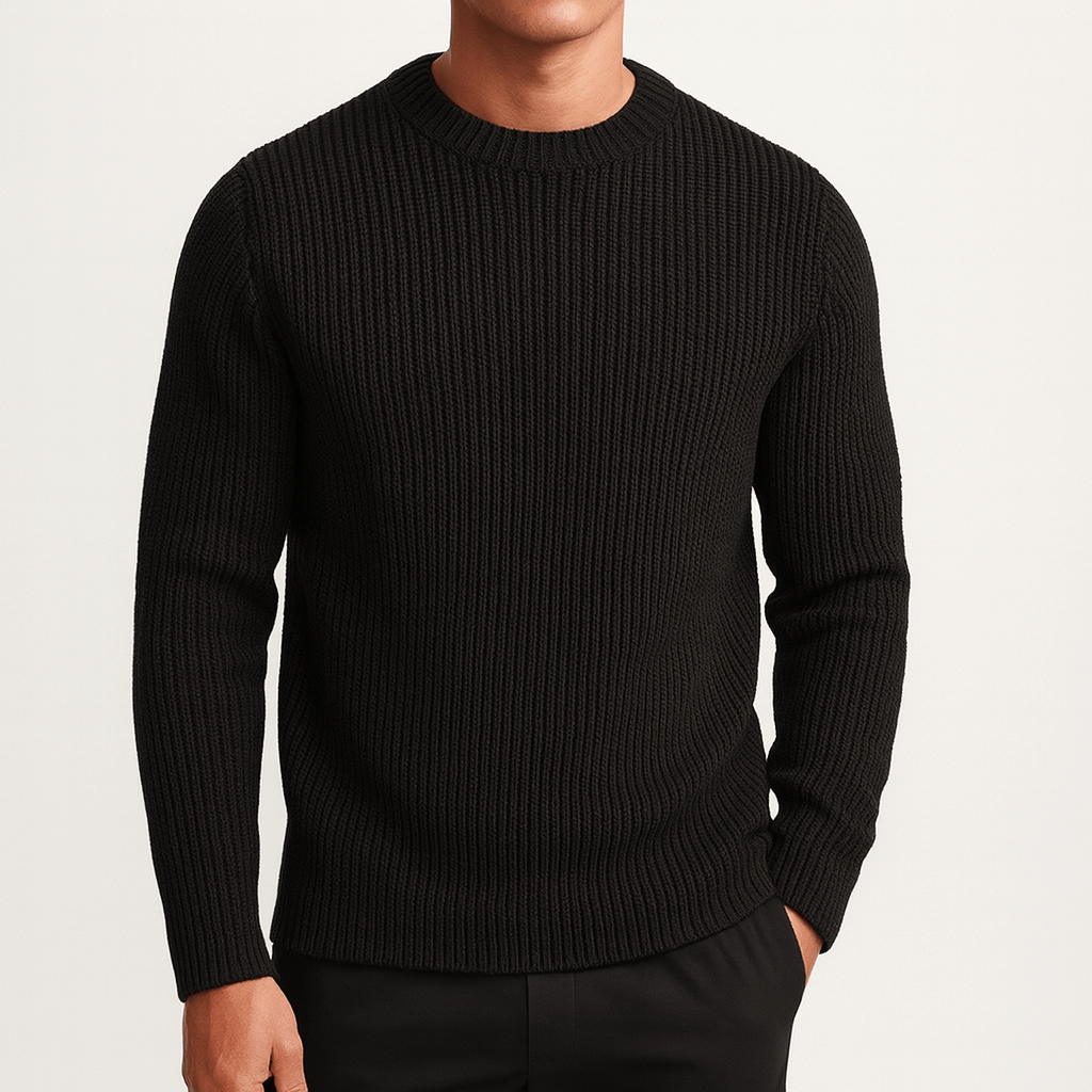 LUXEOUTFIT | Knitted O-Neck Sweater