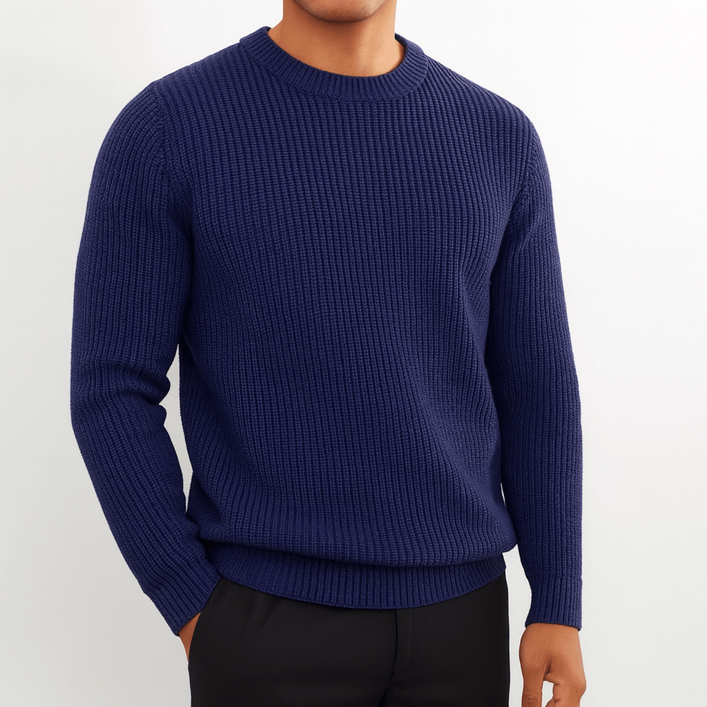 LUXEOUTFIT | Knitted O-Neck Sweater