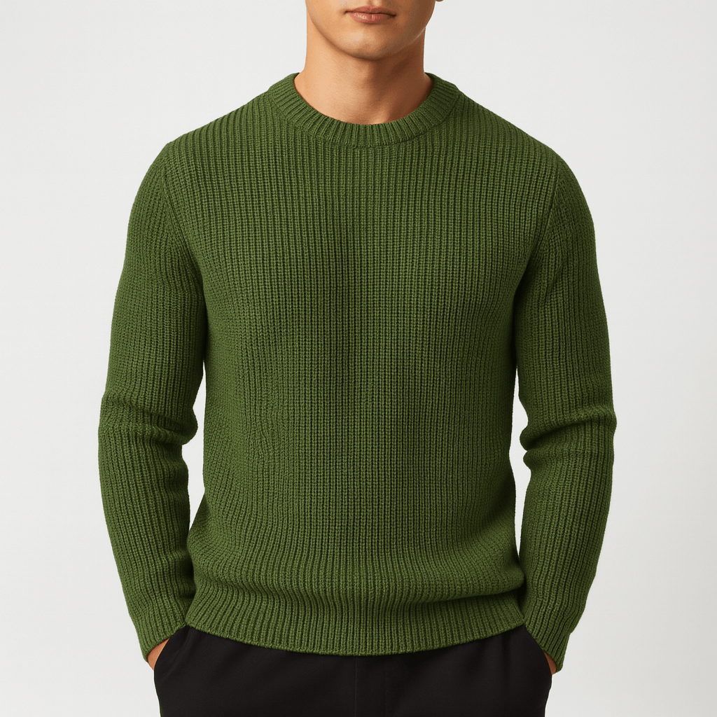 LUXEOUTFIT | Knitted O-Neck Sweater