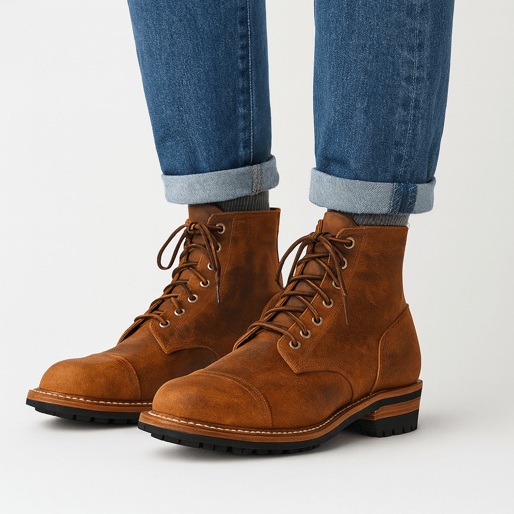 LUXEOUTFIT | Leather Ankle Boots