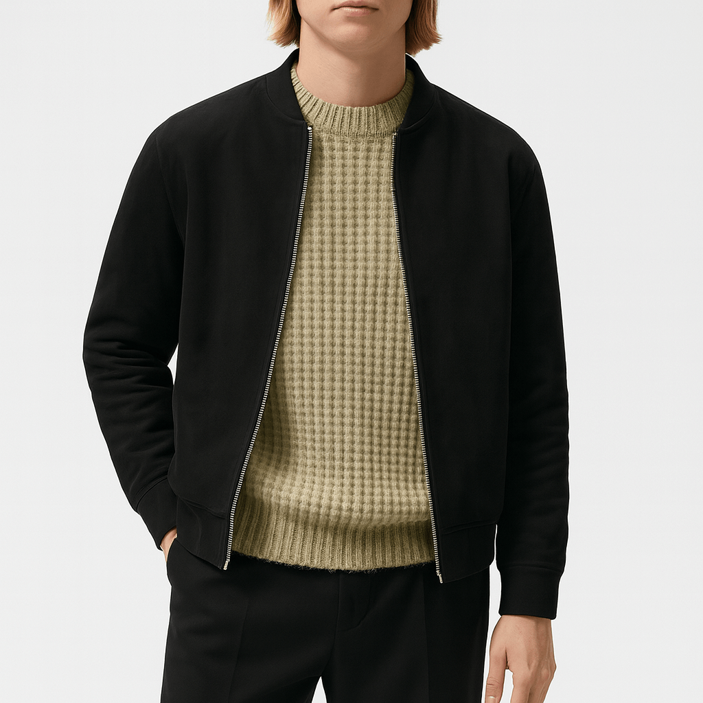 LUXEOUTFIT | Leather Bomber Jacket