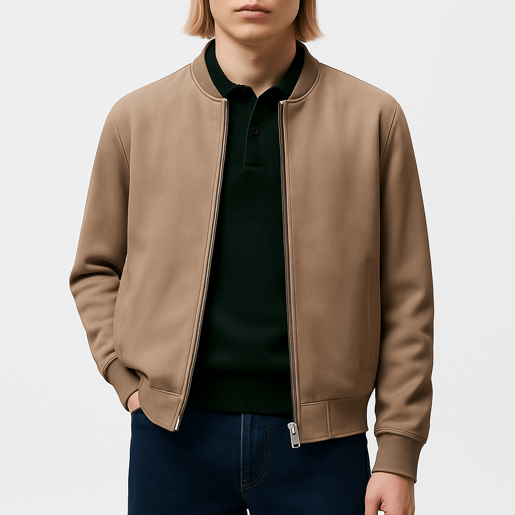 LUXEOUTFIT | Leather Bomber Jacket