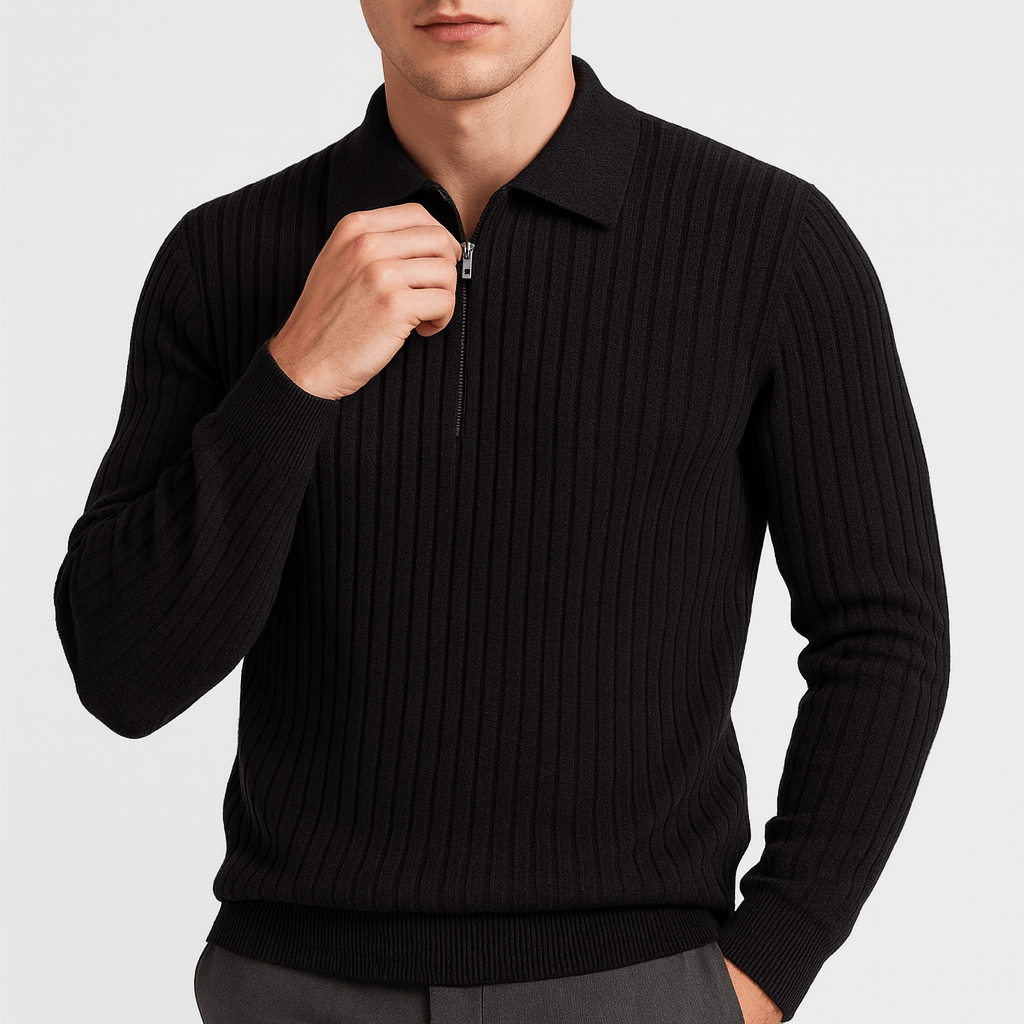 LUXEOUTFIT | Merino Quarter Zip