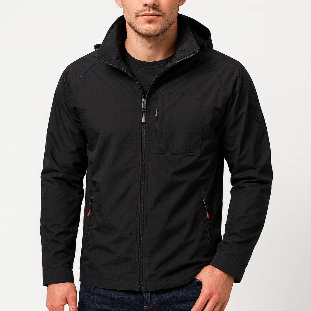 LUXEOUTFIT | Nylon Hooded Jacket