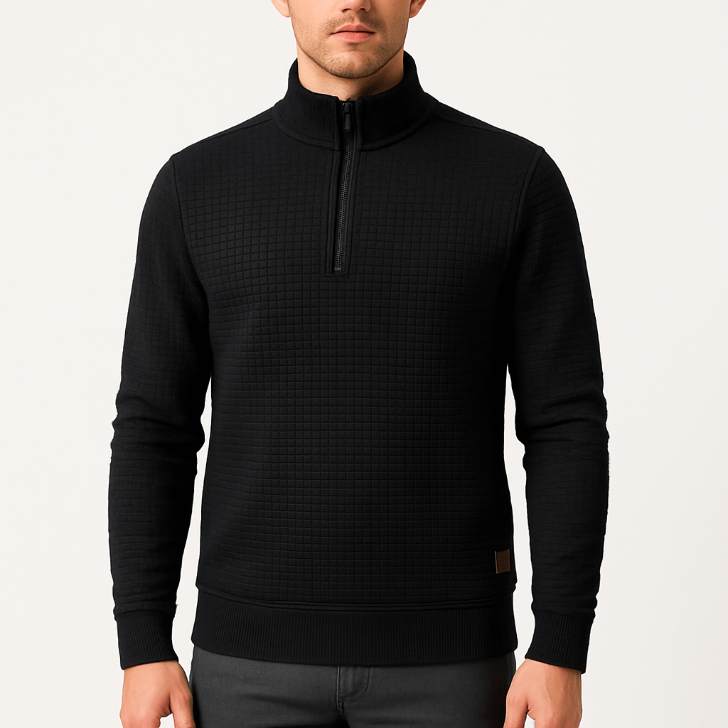 LUXEOUTFIT | Oversized Half-Zip Pullover