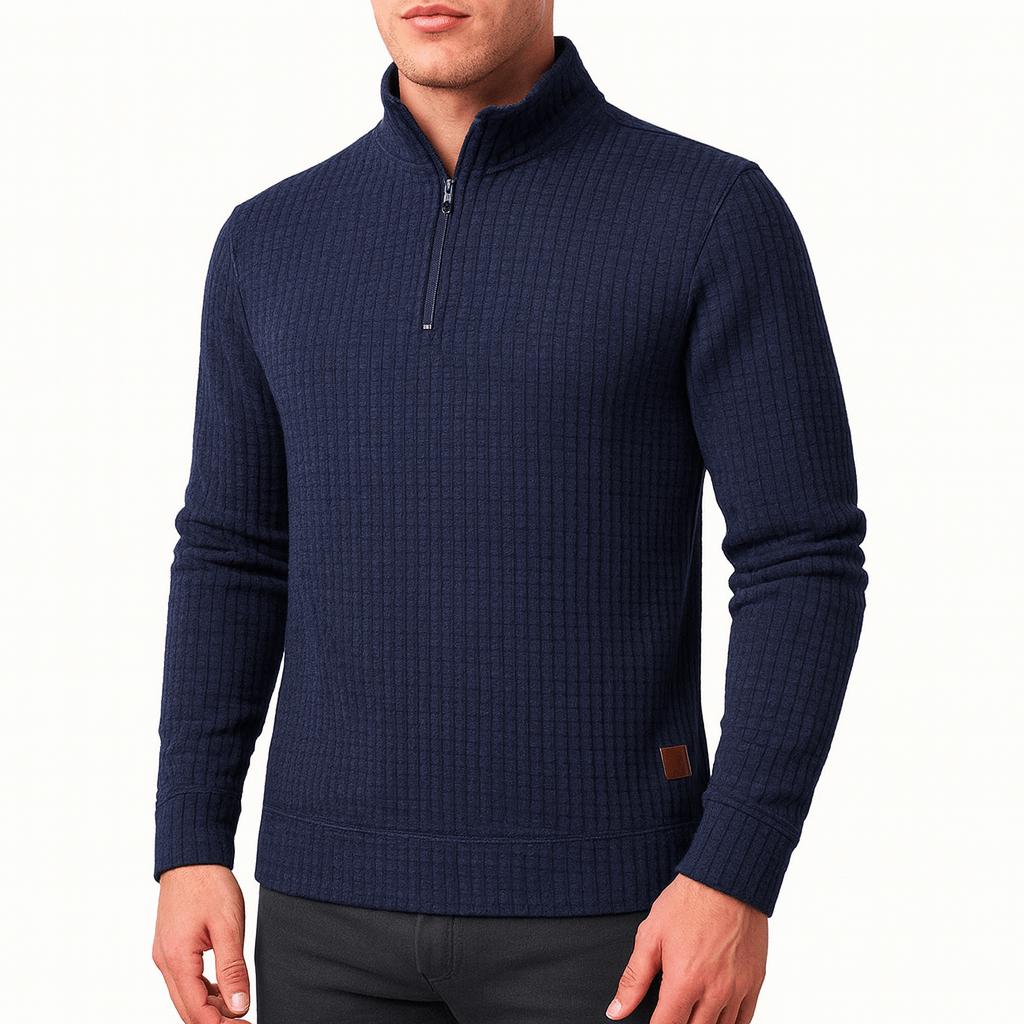 LUXEOUTFIT | Oversized Half-Zip Pullover