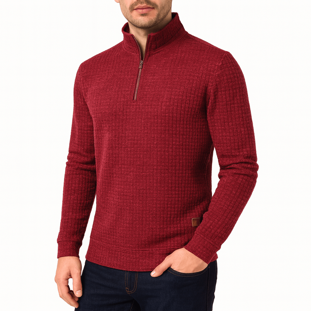 LUXEOUTFIT | Oversized Half-Zip Pullover