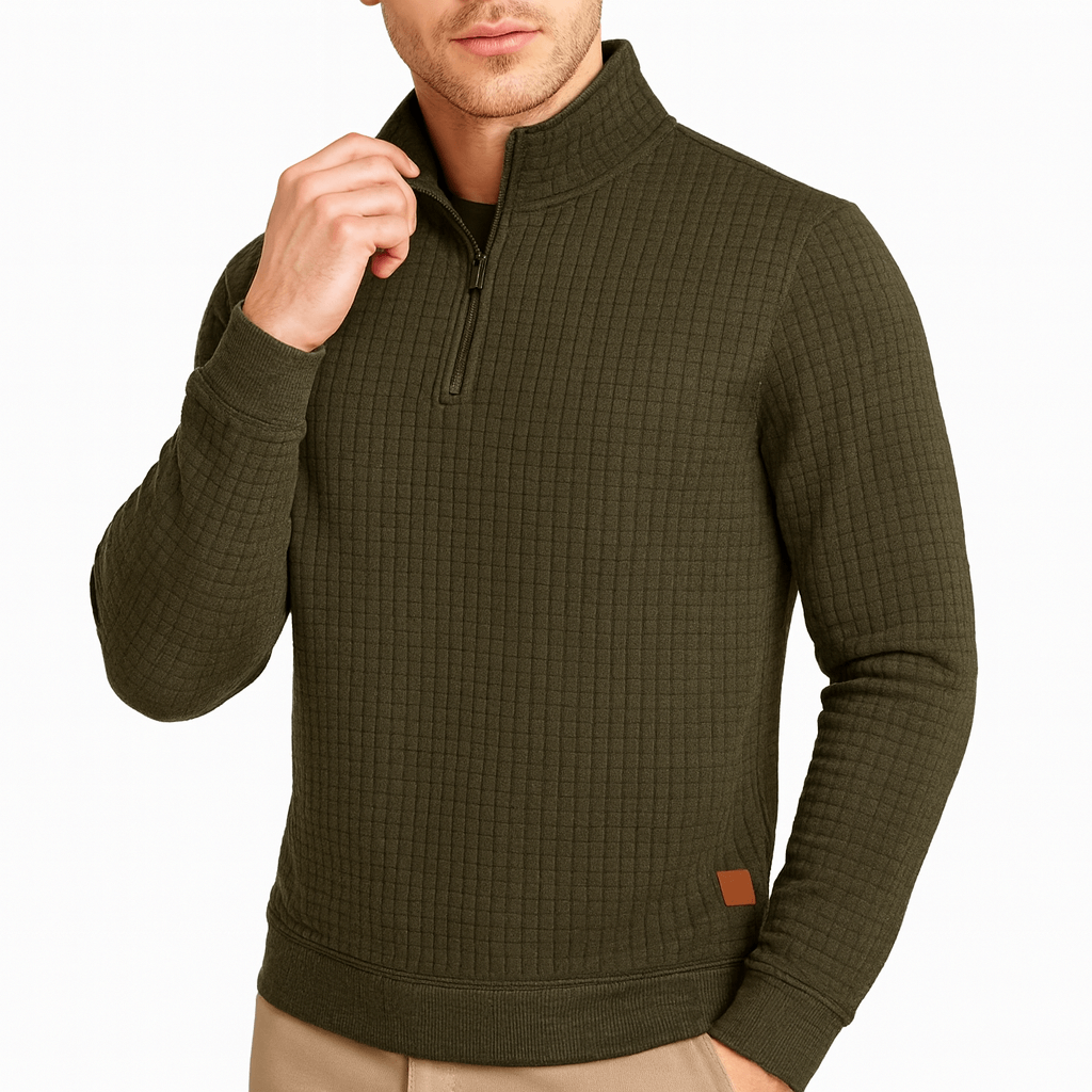 LUXEOUTFIT | Oversized Half-Zip Pullover