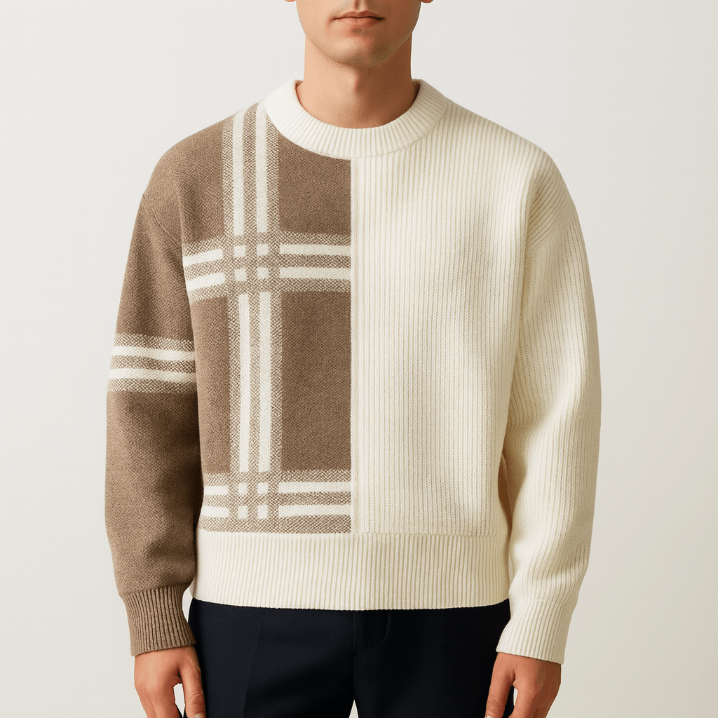 LUXEOUTFIT | Patchwork Crew Jumper