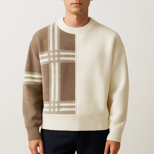 LUXEOUTFIT | Patchwork Crew Jumper