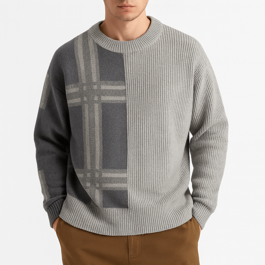 LUXEOUTFIT | Patchwork Crew Jumper