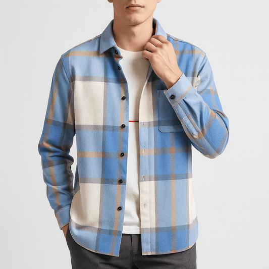 LUXEOUTFIT | Plaid Cotton Shirt