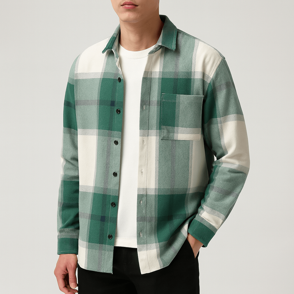 LUXEOUTFIT | Plaid Cotton Shirt