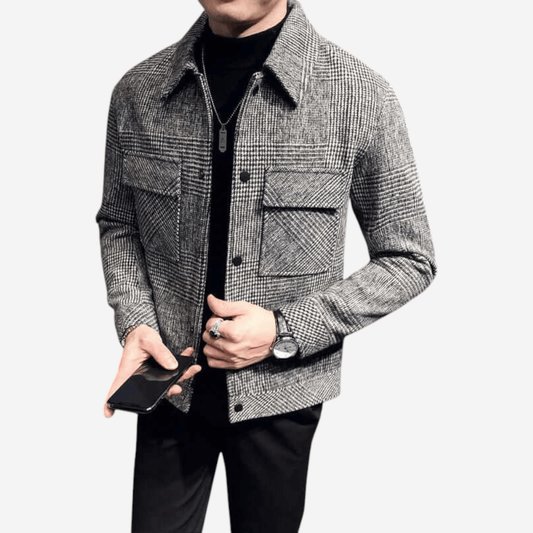 LUXEOUTFIT | Plaid Wool Jacket