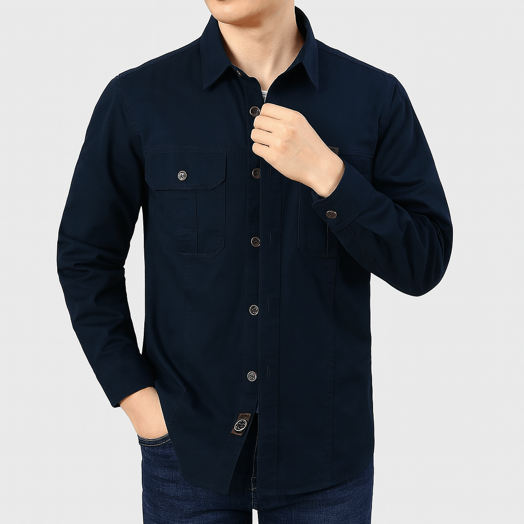 LUXEOUTFIT | Point Collar Shirt