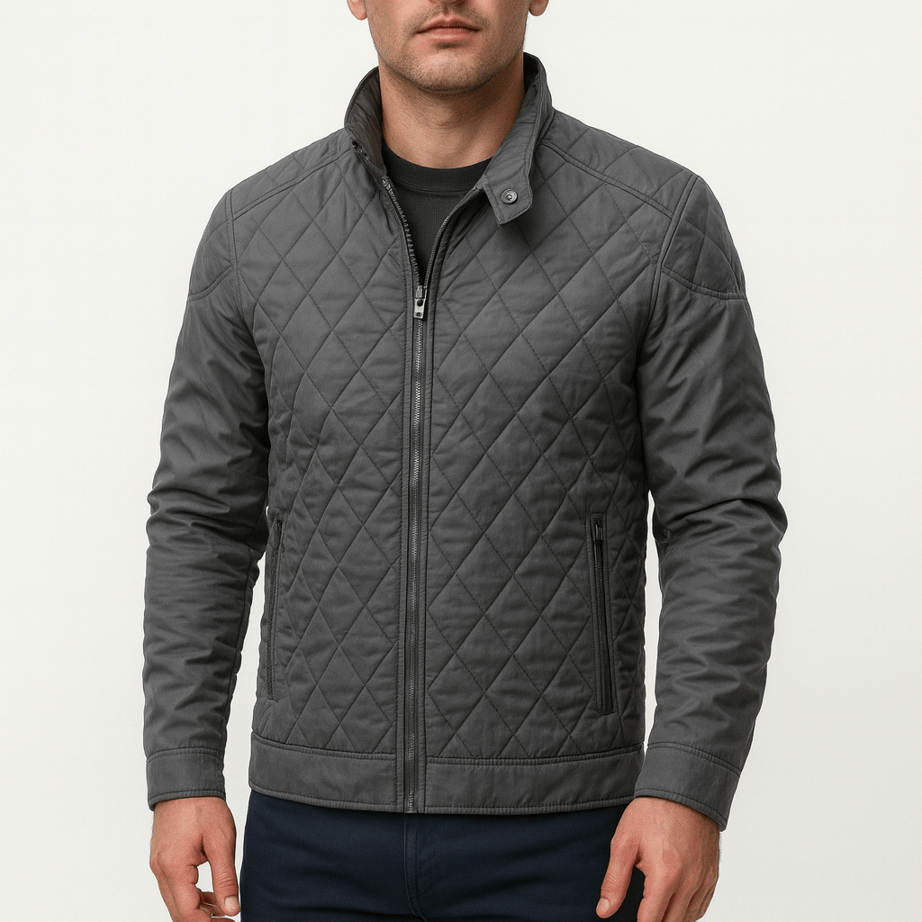 LUXEOUTFIT | Quilted Zip Jacket