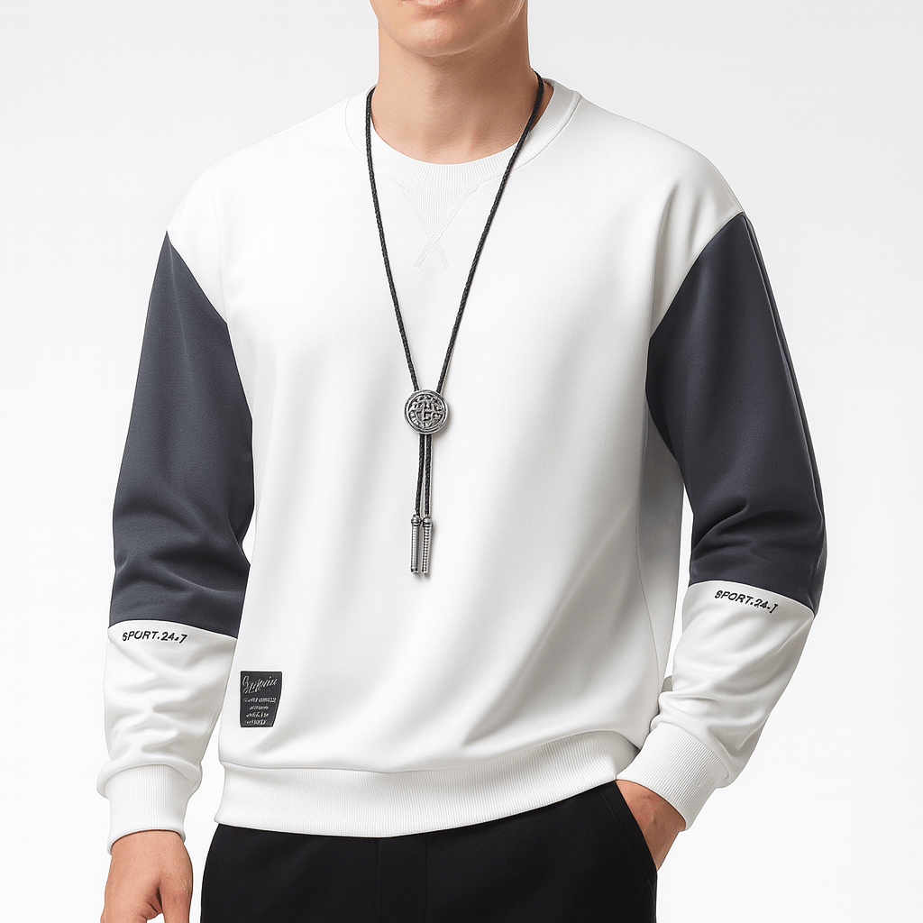 LUXEOUTFIT | Raglan Two-Tone Sweatshirt
