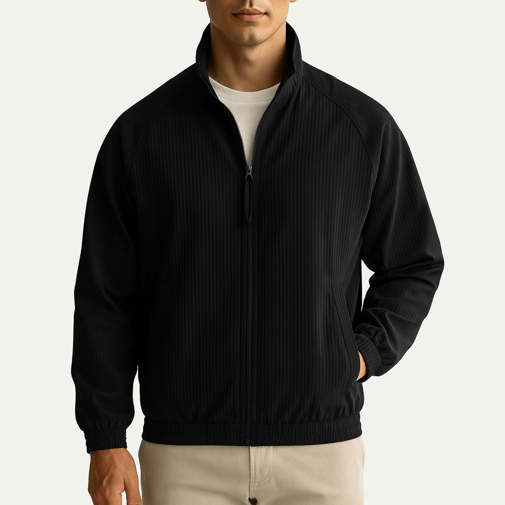 LUXEOUTFIT | Ribbed Casual Jacket