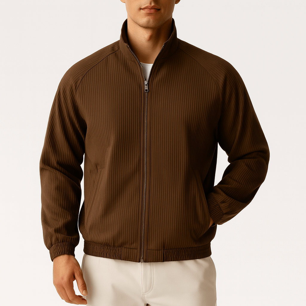 LUXEOUTFIT | Ribbed Casual Jacket