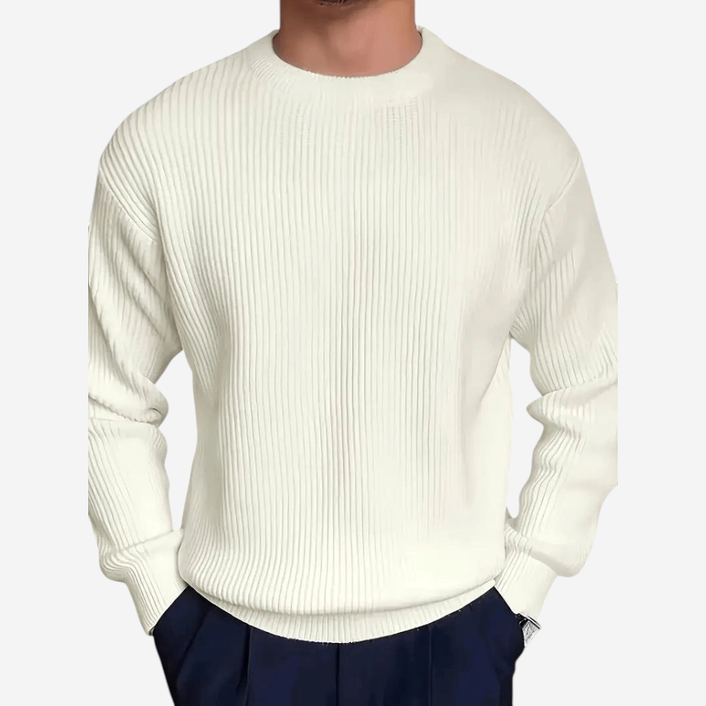 LUXEOUTFIT | Ribbed Crewneck Sweater