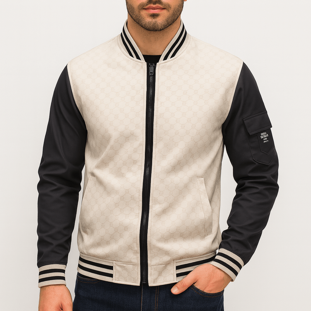 LUXEOUTFIT | Ribbed Trim Bomber