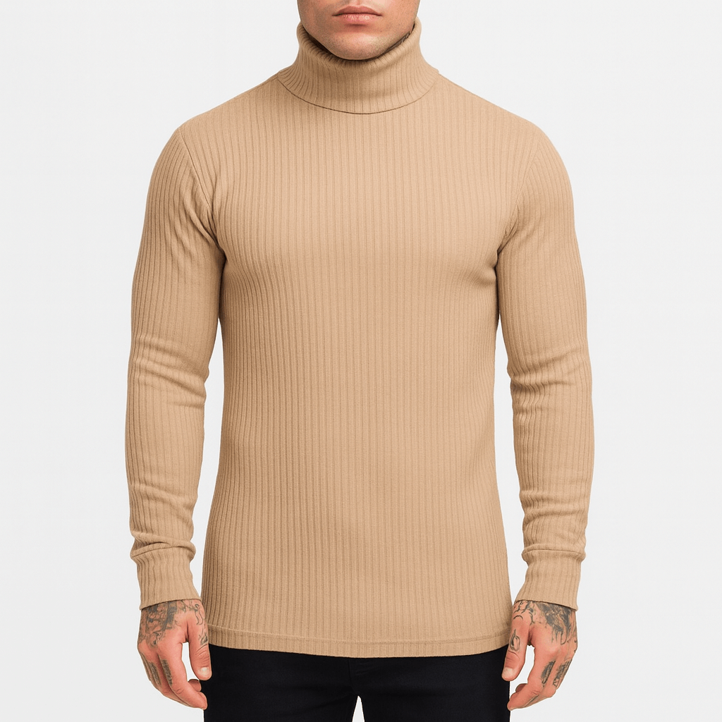 LUXEOUTFIT | Ribbed Turtleneck Sweater