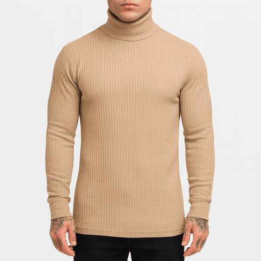 LUXEOUTFIT | Ribbed Turtleneck Sweater