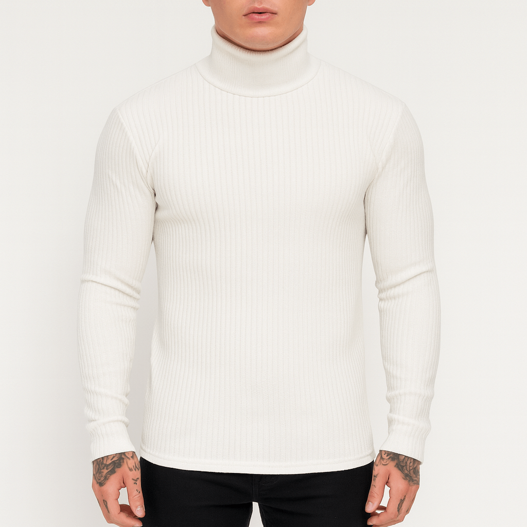 LUXEOUTFIT | Ribbed Turtleneck Sweater