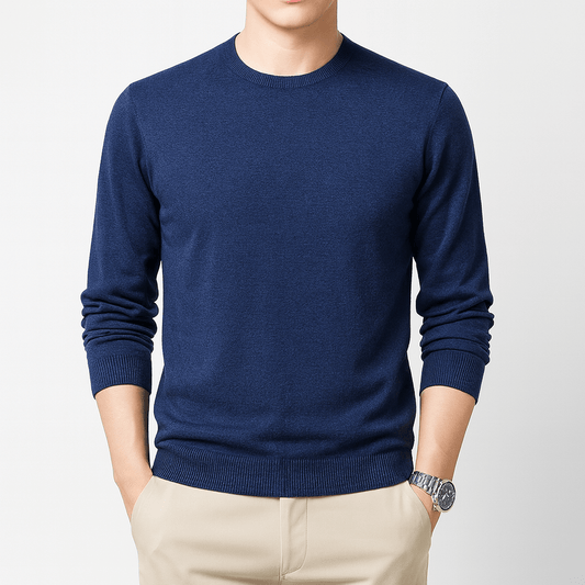 LUXEOUTFIT | Slim Fit Crew Neck Sweater