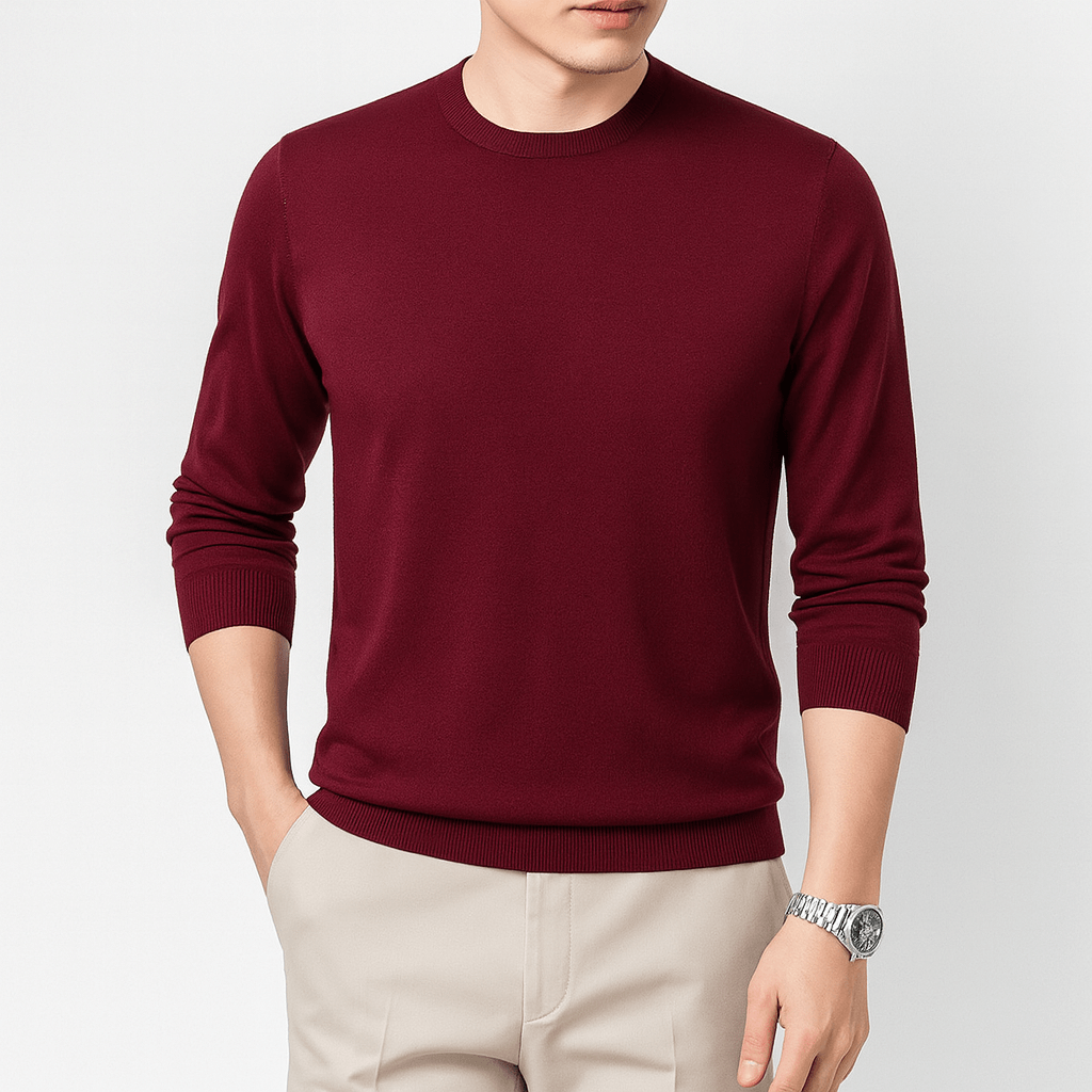 LUXEOUTFIT | Slim Fit Crew Neck Sweater