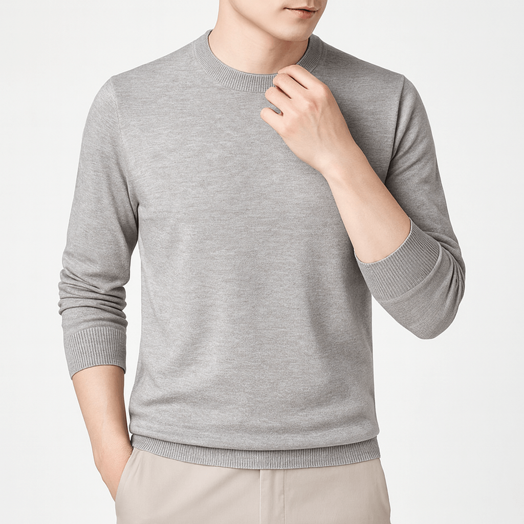 LUXEOUTFIT | Slim Fit Crew Neck Sweater