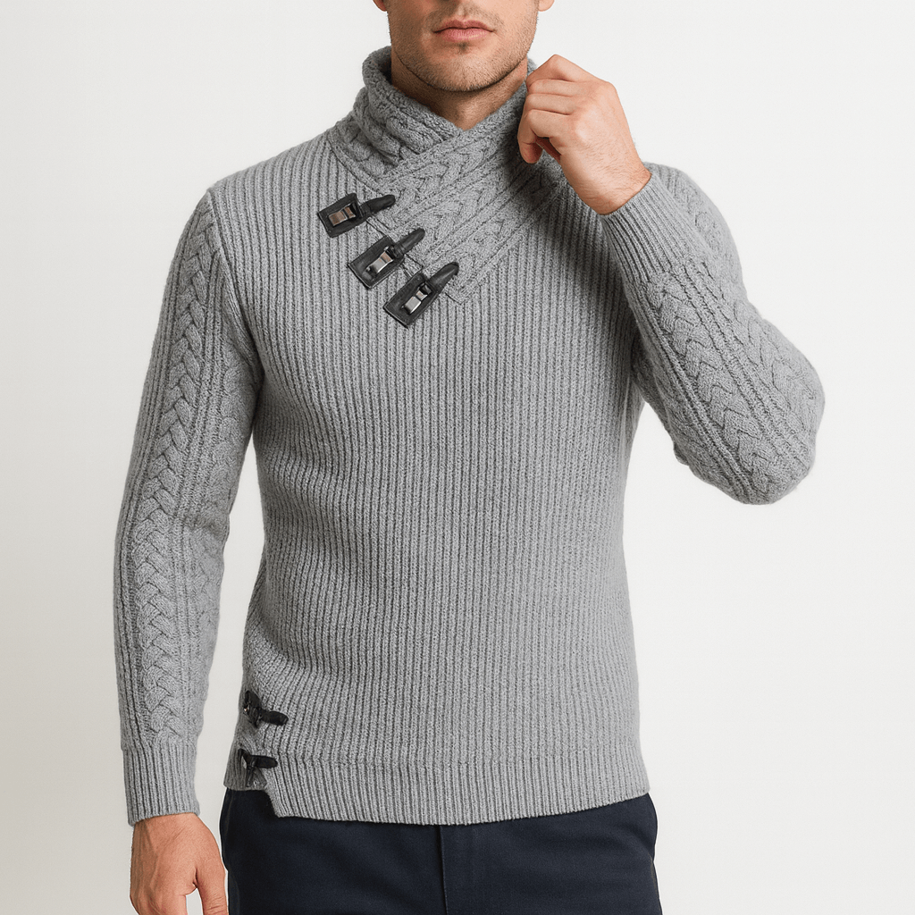 LUXEOUTFIT | Slim Fit Knit Sweater