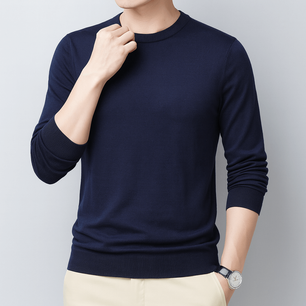 LUXEOUTFIT | Slim Fit Long-Sleeve T-Shirt
