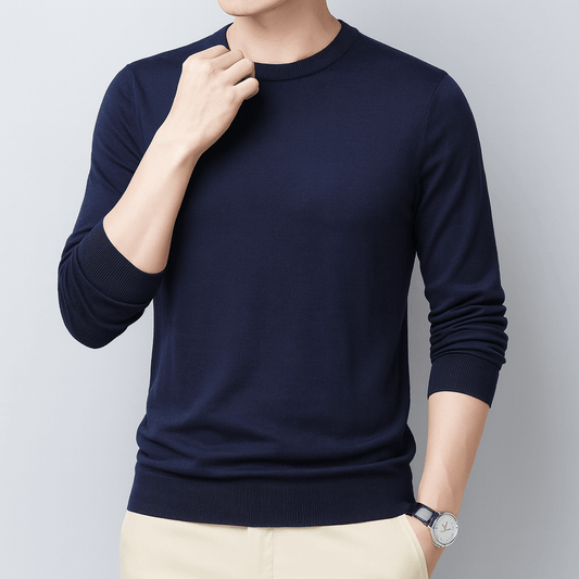 LUXEOUTFIT | Slim Fit Long-Sleeve T-Shirt