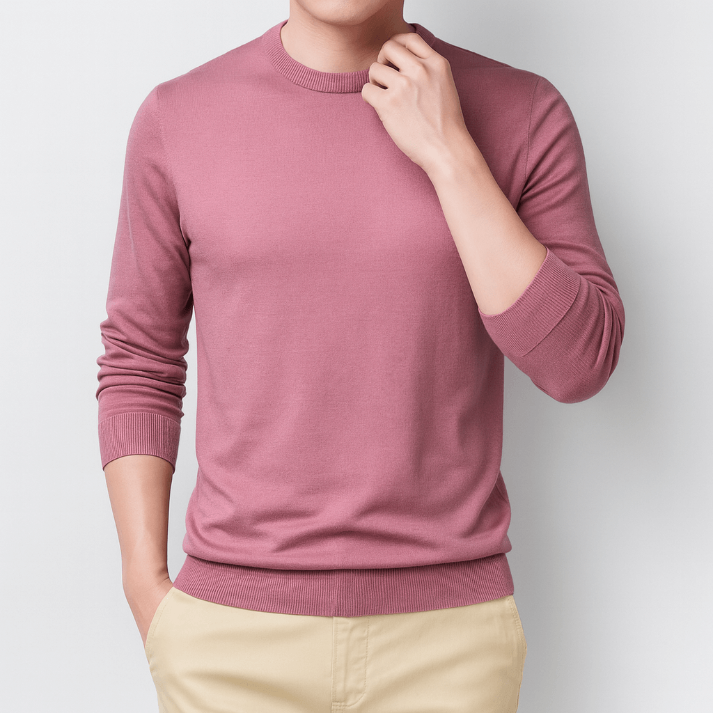 LUXEOUTFIT | Slim Fit Long-Sleeve T-Shirt