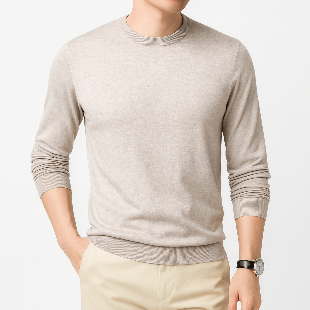 LUXEOUTFIT | Slim Fit Long-Sleeve T-Shirt
