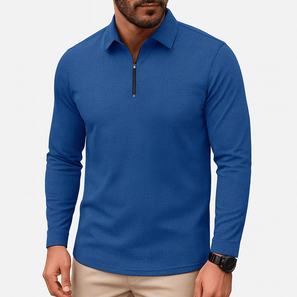 LUXEOUTFIT | Slim Zip Shirt